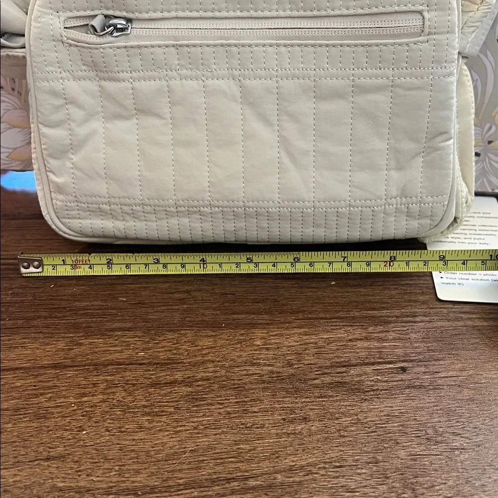Cream Quilted Women's Bag